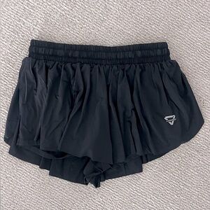 Black Women's Athletic Flowy Butterfly Shorts